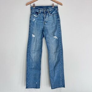 Old navy Extra High Rise SKY-HI Straight Secret-Smooth Pockets Size 2 Jeans